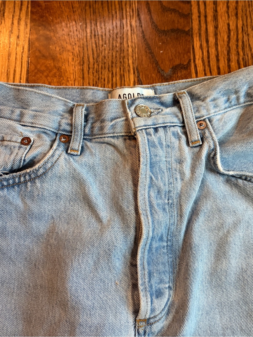 AGOLDE ’90s Mid-Rise Loose Straight-Leg Jeans | Size 28 | Light Wash - Picture 7 of 14